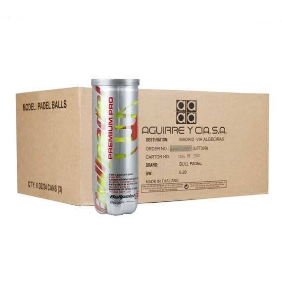 Bullpadel Court Padelbälle Premium Pro 3er Dose - 24 Dosen