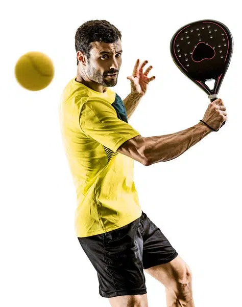 depositphotos 203846954 stock photo padel tennis player man isolated