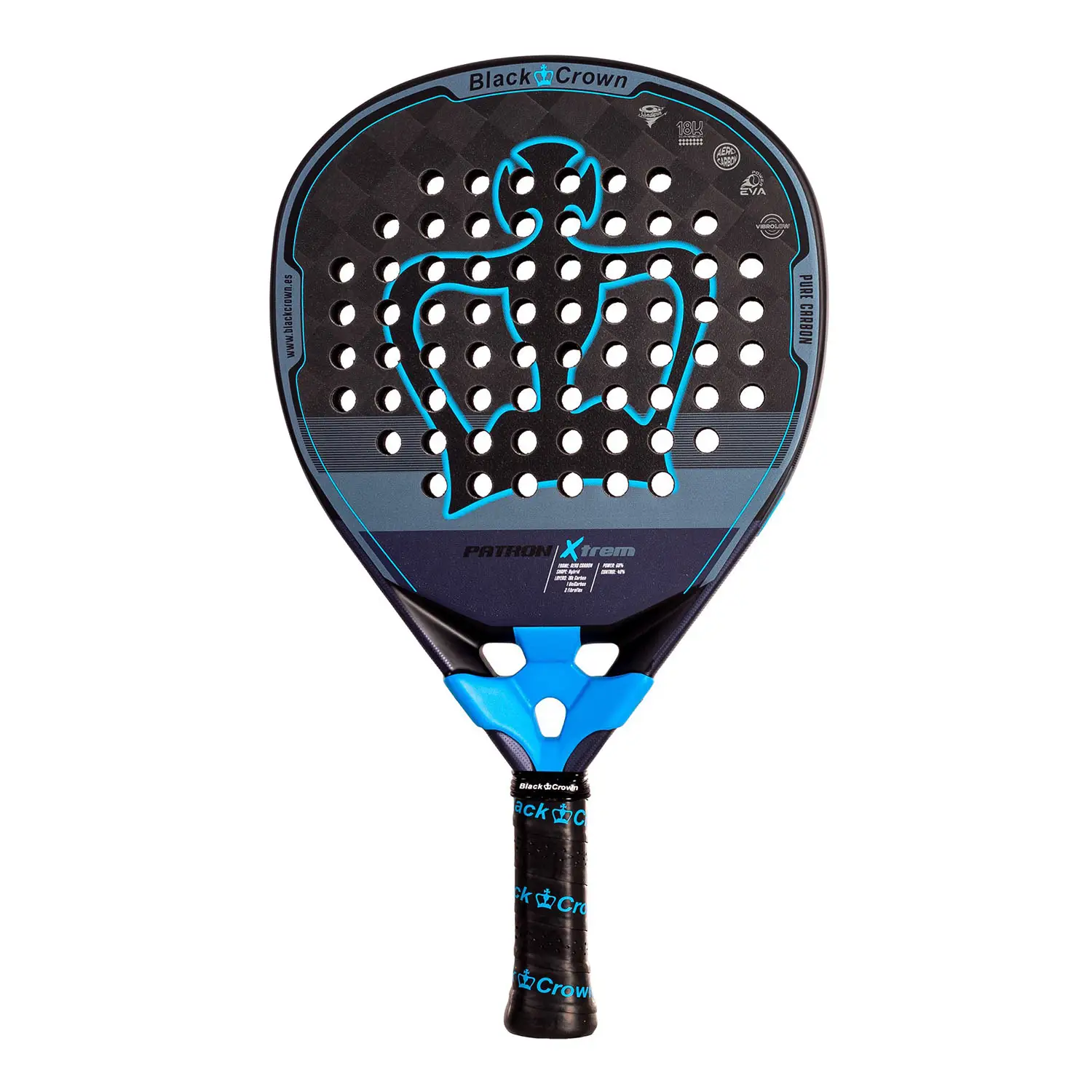 Raqueta de pádel Black Crown Patron Xtrem
