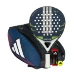 Adidas Drive Blue Padel Set + Adidas Control Black/Red Padel Bag + Adidas Padel Balls (Can)