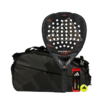 Adidas Padel Set Metalbone hrd + Adidas Multigame TONAL BLACK padel bag + Adidas padel balls tin